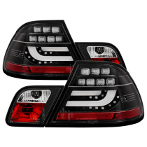 BMW E46 04-06 2Dr Ljuslist Style LED Bakljus - Svarta Spyder Auto